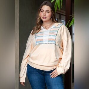 Plus Size Hoodie with Front Pocket